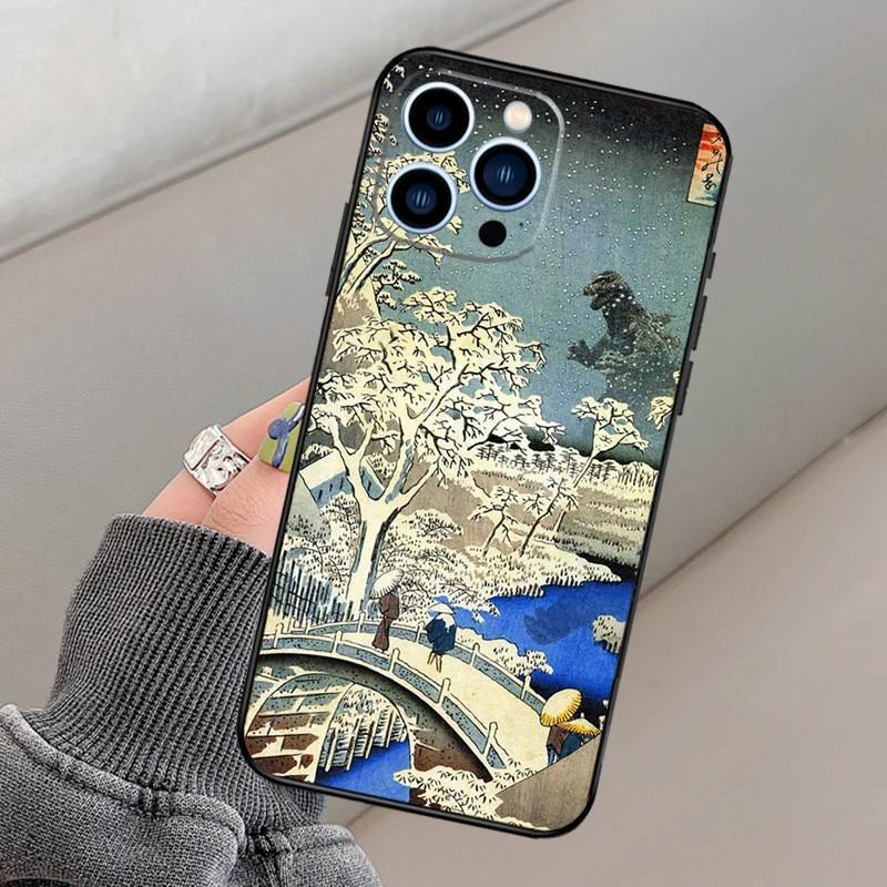 Подходит для Apple IPhone13 Mini Чехол для мобильного телефона Ukiyo-e Japanese Art Чехол для мобильного телефона Hair Painting Anti Drop