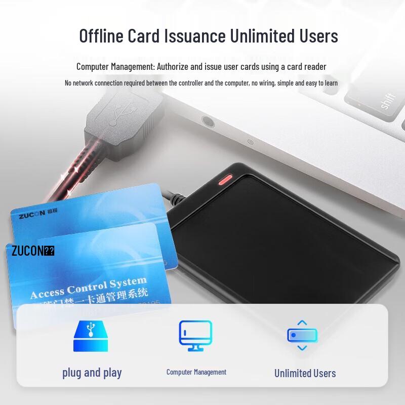 ZUCON XC86B IC Card & Password Access Control System CN plug (adapter included)