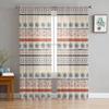 Indian Lines Hand-Painted Sheer Curtains For Living Room Bedroom Tulle Curtain For Kitchen Voile Curtain Blind Panels
