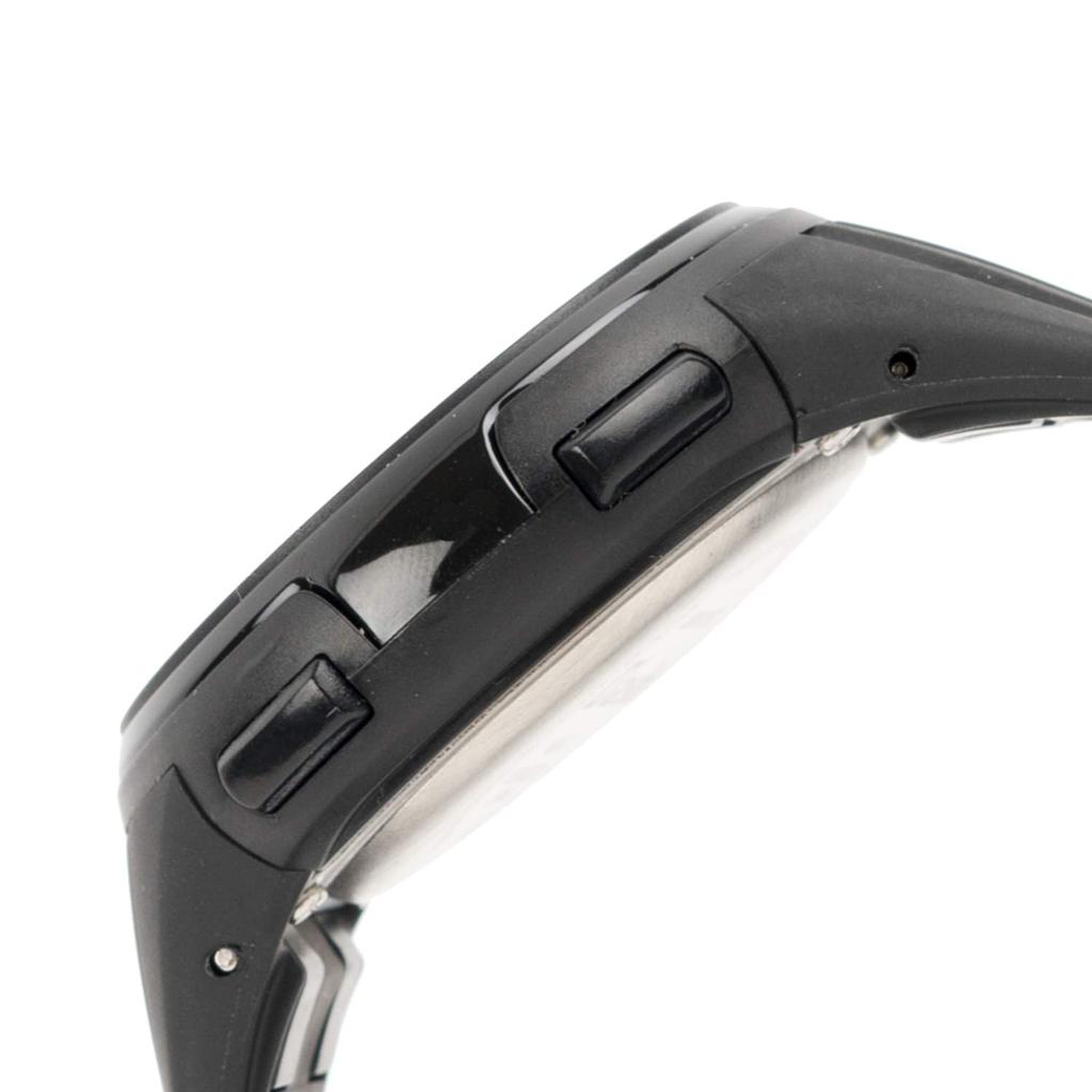 Цифровые перевернутые уретановые черные часы [Arias] ADWW18105RC-01 мужские радиоуправляемые часы, водонепроницаемые, многофункциональные, с подсветкой, ЖК-дисплеем, креплением на ремень,