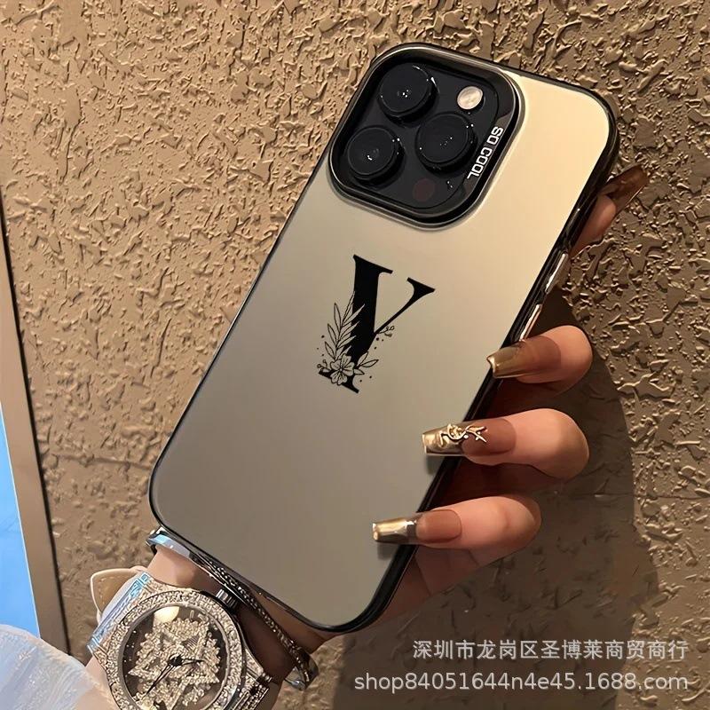 Креативные буквы для Apple 15 Цвет Серебристый iPhone14promax Креативные 13/11 Матовый 16 Защитный чехол 17