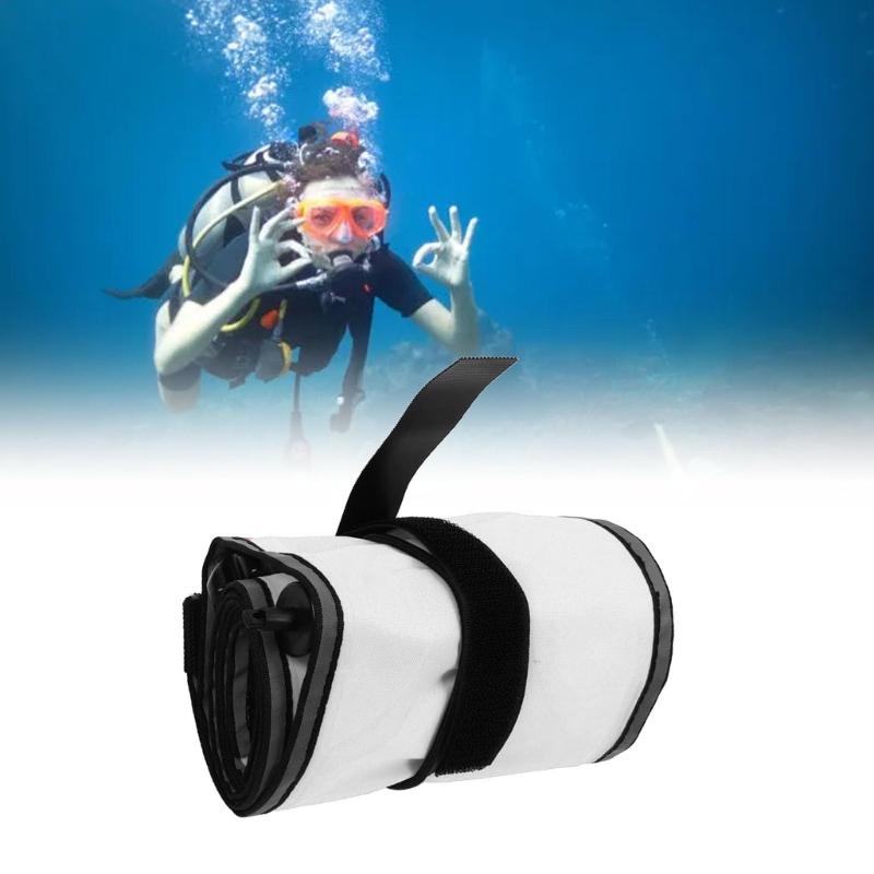 High Visible Inflatable Diving Buoy Float Signal Tube Scubas Diving Surfaces Marker Buoy for Scubas Diving Snorkeling