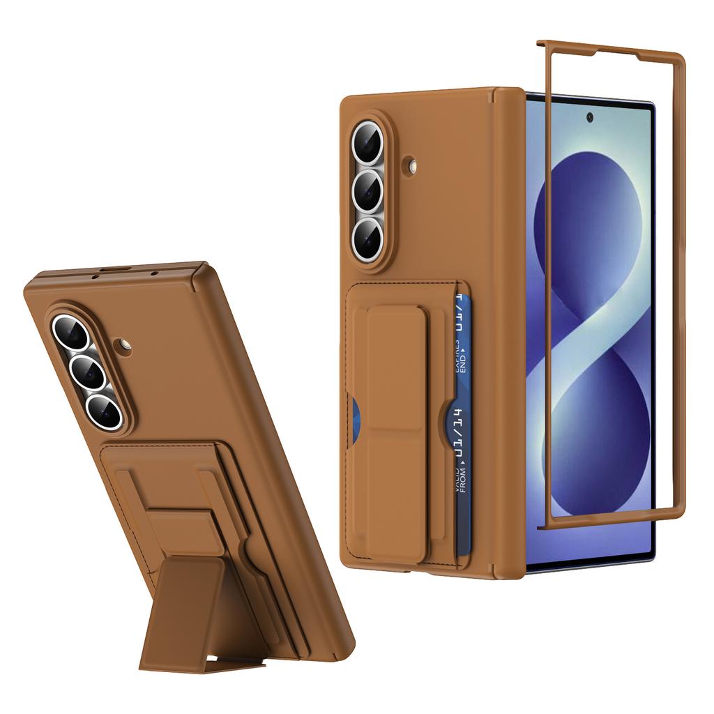 For Samsung Galaxy Z Fold 8 Ultra 7 6 5 Hinge Protection Case Built-in Screen Protector Card Slot Bracket Cover for Fold7 Fold6