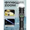 Handheld rechargeable laser LED flashlight with display