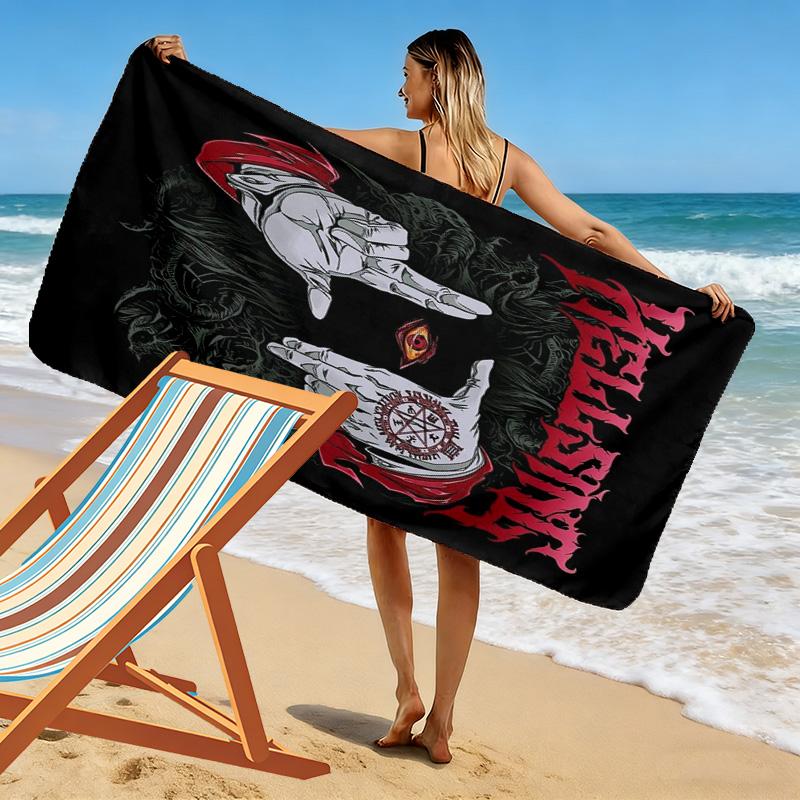 Gothic Eyes 2D Flat Print Beach Towel, Large Soft Quick Dry Towel for Beach Camping SwimmingZSTJ0915002