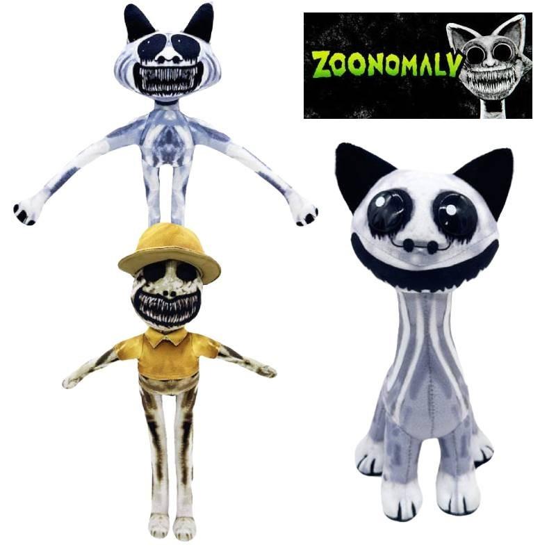 Cute Zoonomaly Plush Misfit Animal Zoo Stuffed Toy Short Fur Sitting Standing Skull Ghost