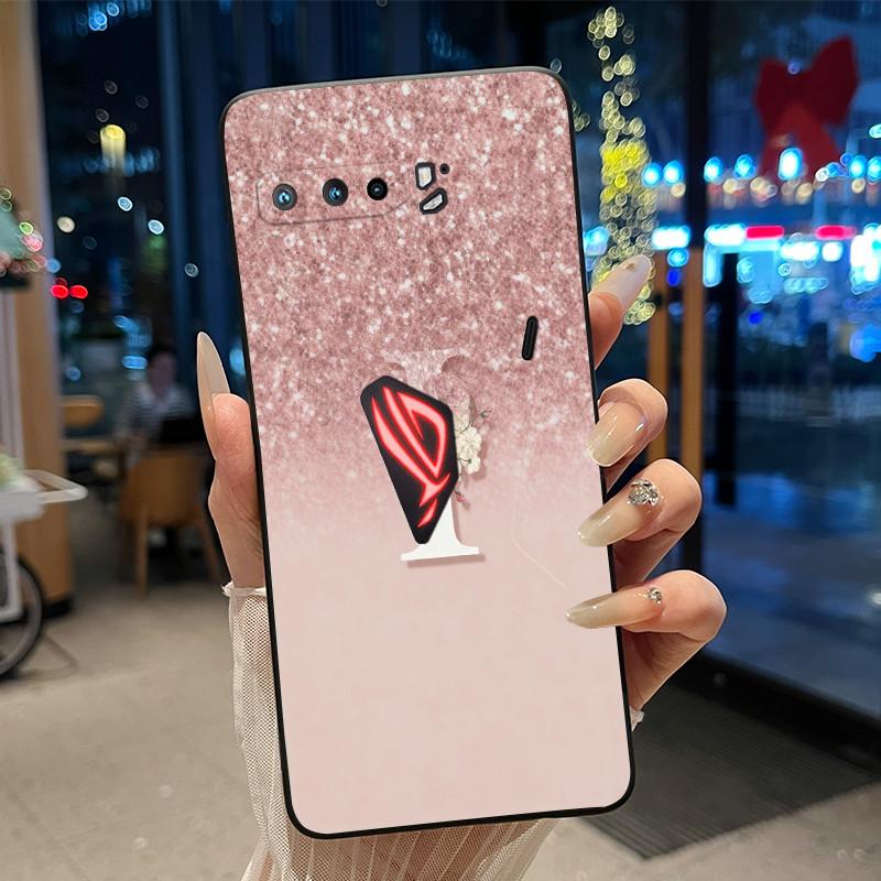 Счастливая Буква Чехол для Телефона Пары Для Asus ROG Phone 3 5G ZS661KS Ударопрочный Мягкий Черный Чехол Для Asus ROG Phone 5/5s 5G Корпус