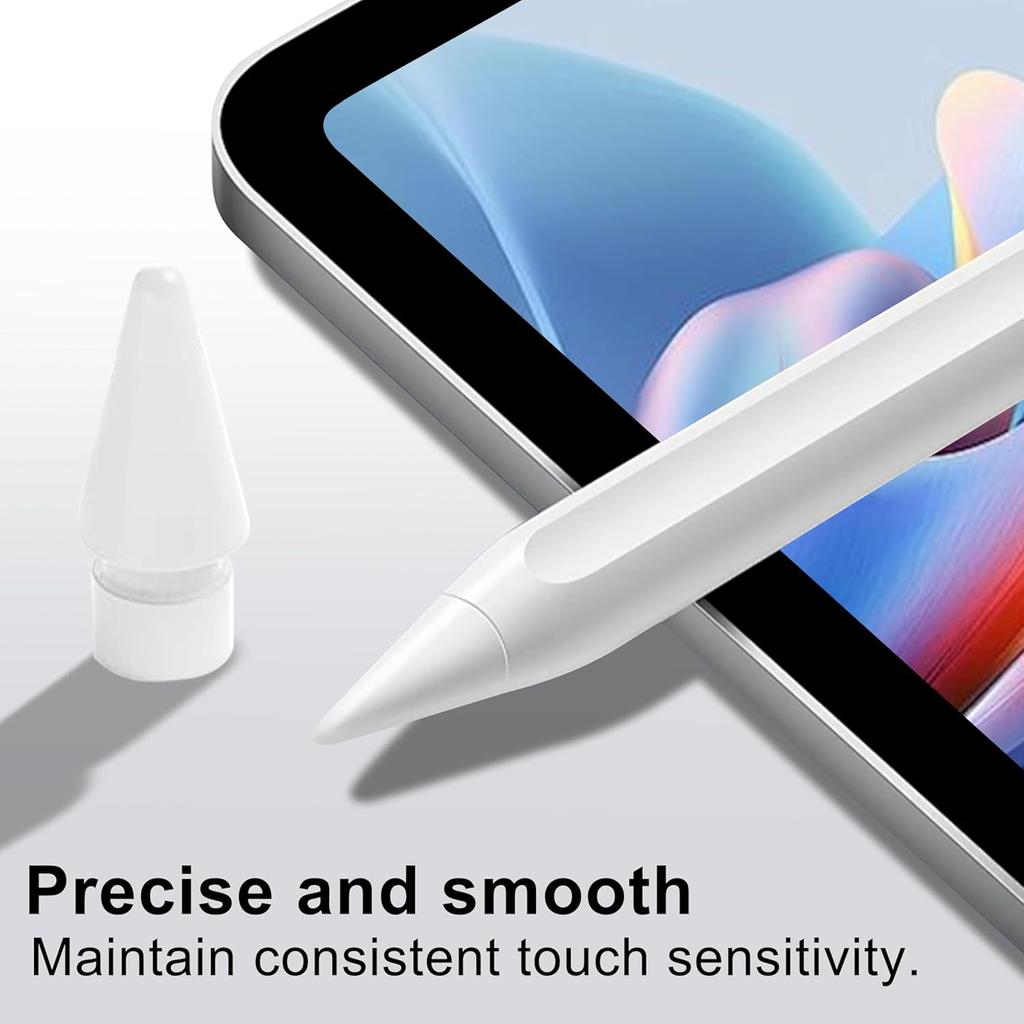 Сменные наконечники для Apple Pencil 2-го и 1-го поколения — 6 шт. в упаковке — совместимые с USB-C наконечники для карандашей — точные для улучшенного письма и рисования