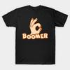 Мужская черная футболка с принтом Ok Boomer Печать на трансферной бумаге без вырезания Хлопковая футболка