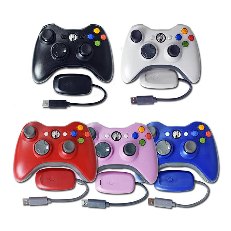 Беспроводной контроллер, совместимый с Xbox 360 2.4GHZ Gamepad Joystick Беспроводной контроллер для Xbox 360 и ПК Windows 7,8,10,11 с приемником