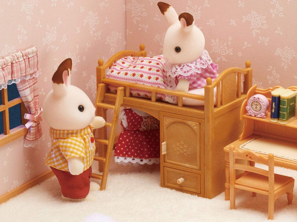 Sylvanian Families Furniture [Loft Bed] Ka-314 ST Mark Certified Toy Dollhouse for Ages 3 and Up, Sylvanian Families by Epoch