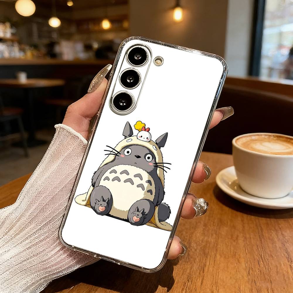 Lovely My N-Neighbor-T-Totoros Phone Case For Samsung S25,S24,S21,S22,S23,S30,Ultra,S20,Plus,Fe,Lite Transparent Cover