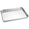 Nordic Stainless Steel Rectangular Coffee Shop Pallet Storage Disk Net Snack Cake Dish Dining Dessert Plate Kitchen Dish Tray