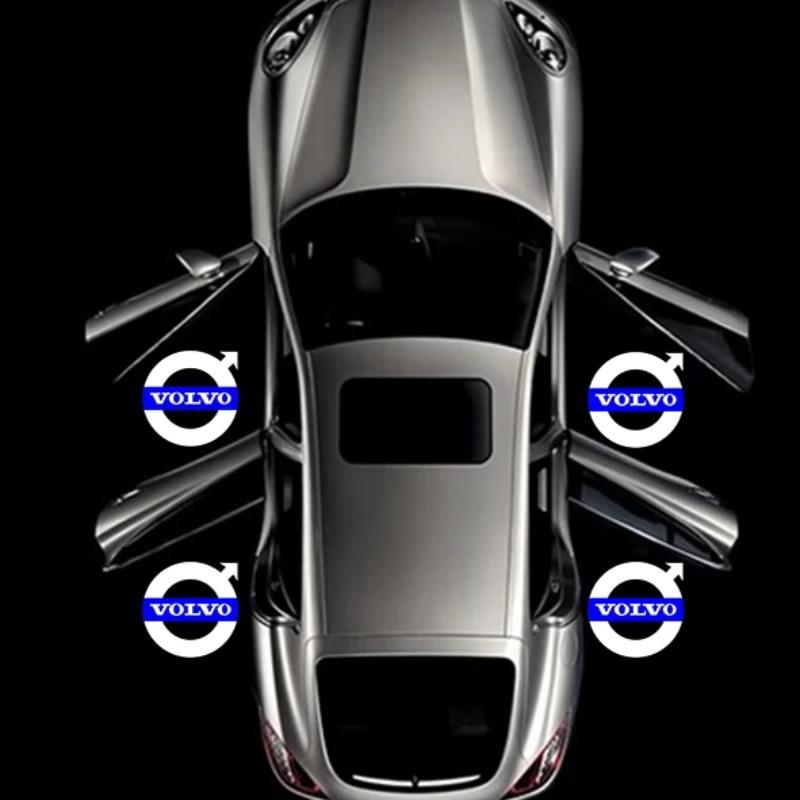 2Pcs lamp Volvo V40V60V90XC40XC60XC90S90 projector Logo car LED welcome lamp ghost projection lamp car supplies.