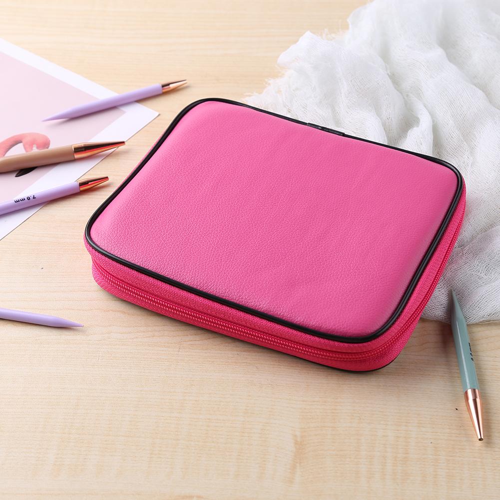 Набор крючков для вязания крючком и круговых спиц с чехлом DIY Арт-ремесло Вязание Швейные стежки Инструменты Крючок для вязания Инструменты для вязания