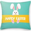 Home Decor Easter Pillowcase Sofa Cushion Cover Bedroom Room Decor Easter Bunny Egg Print Throw Pillow Case