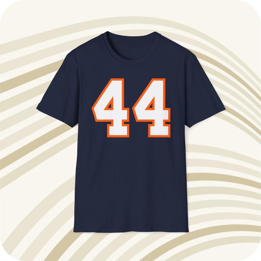 Jim Brown Syracuse Orange #44 NCAA Jersey T shirt - Front & Back Print