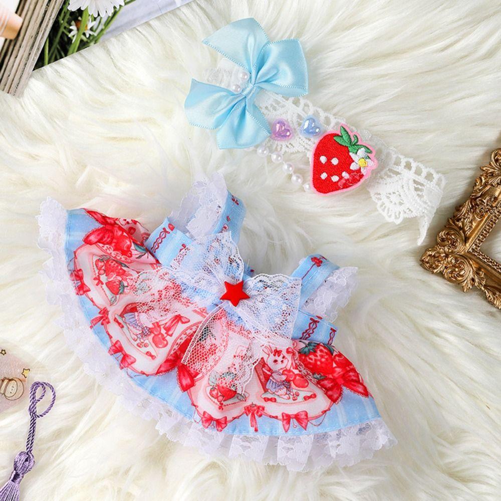 With Bow Headband Accessories Princess Dress 10 Styles Doll Skirt 20cm Cotton Doll/EXO Idol Dolls