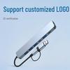 7-в-1 USB-C хаб-расширитель с многофункциональным кардридером и двухголовочным сплиттером