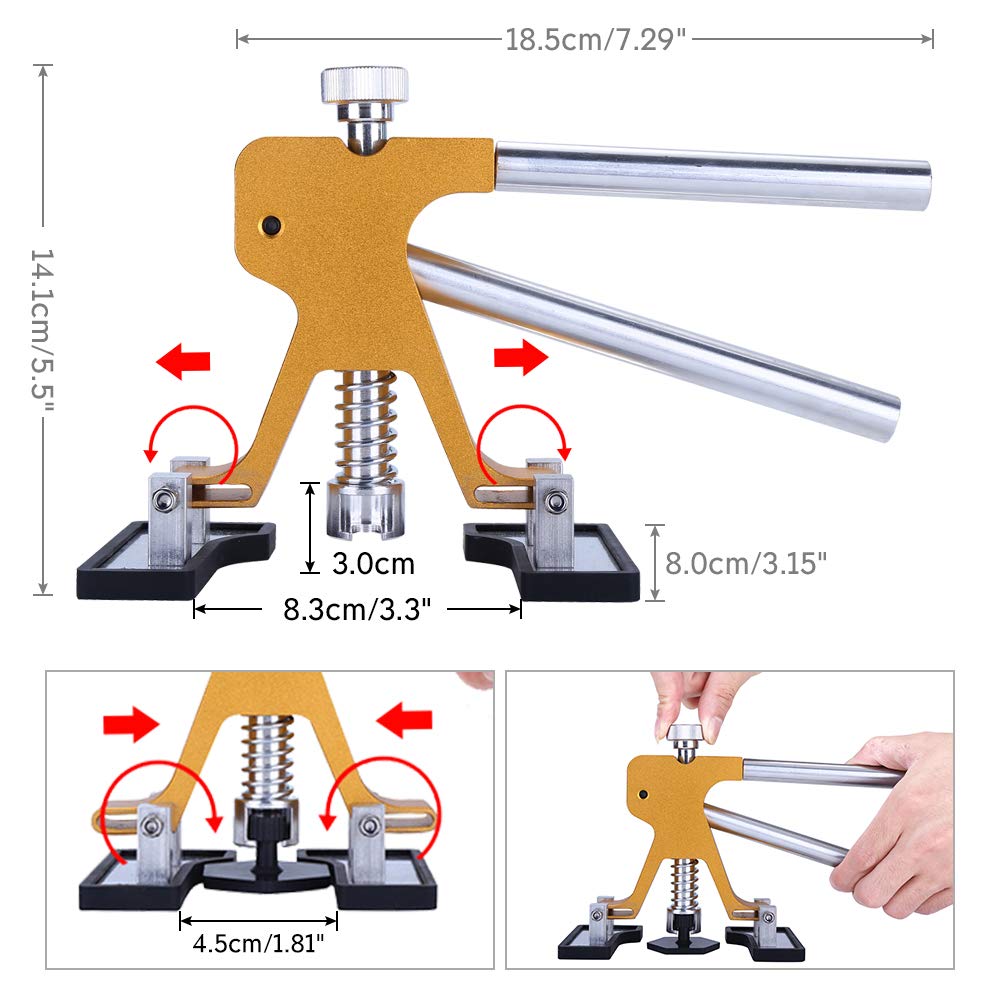 Инструмент для ремонта вмятин Manelord, Подъемник для вмятин, Ремонт вмятин автомобиля, Вакуумный подъемник, Инструмент для вытягивания, Сделай сам
