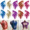 Phoenix Tail Feather Sequins Patches DIY Clothing Applique Sequin Embroidery Stage Costumes
