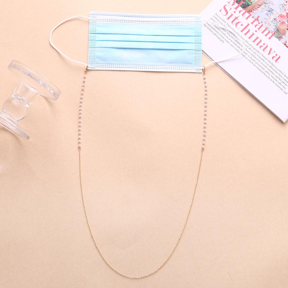 2024 противоскользящая цепочка для очков, аксессуары, ювелирное украшение, ожерелье, элегантная ретро-модная цепочка для солнцезащитных очков, маска, ремешок, жемчужное ожерелье