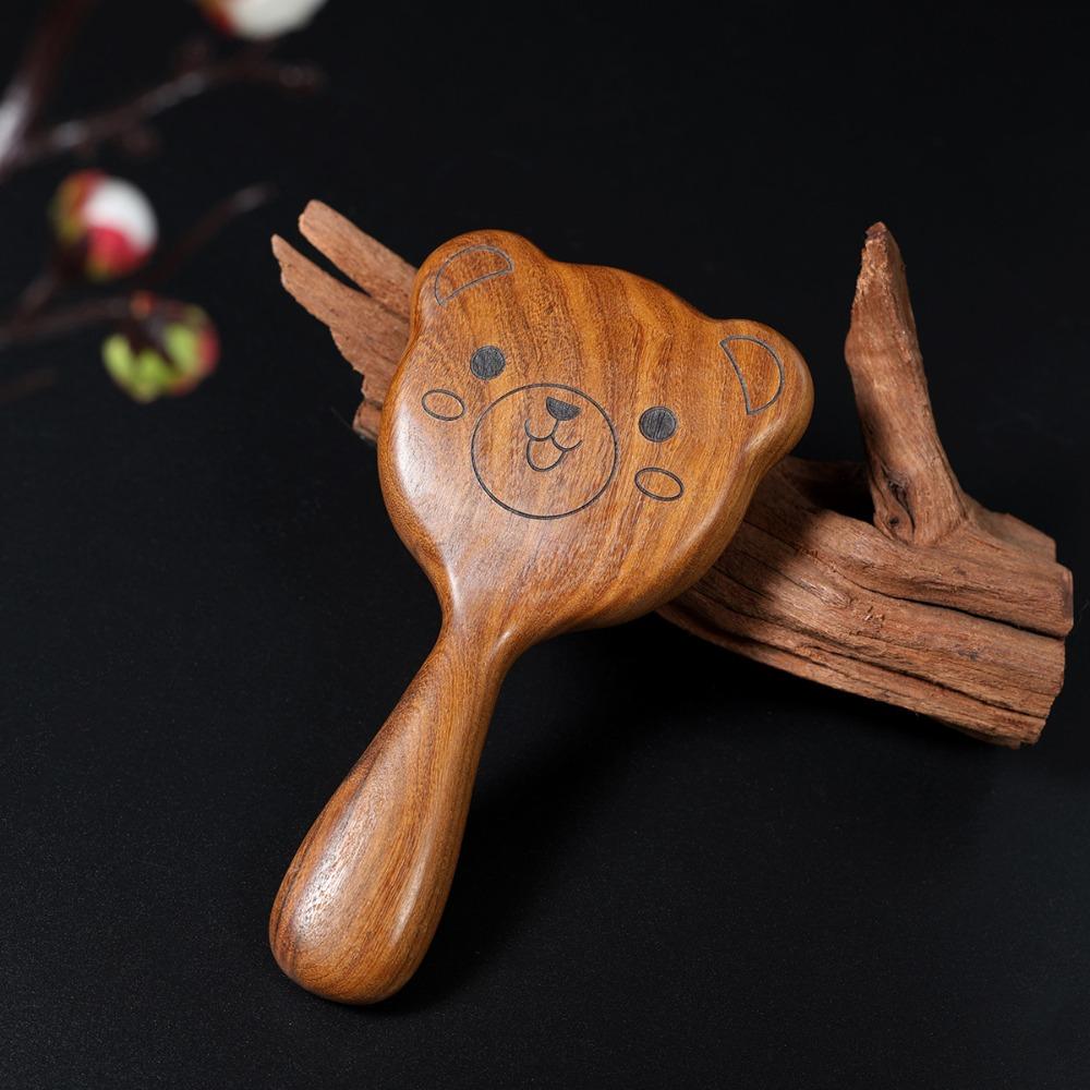 Антистатическая расческа для волос Деревянная массажная расческа Милая сандаловая расческа для волос