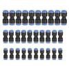 30 Pcs Quick Release Straight Push Connectors Air Line Fittings for 14 516 38 Tube