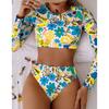 Women S Split Swimsuit Sleeveless Sun Protection Bikini Sexy Swimwear