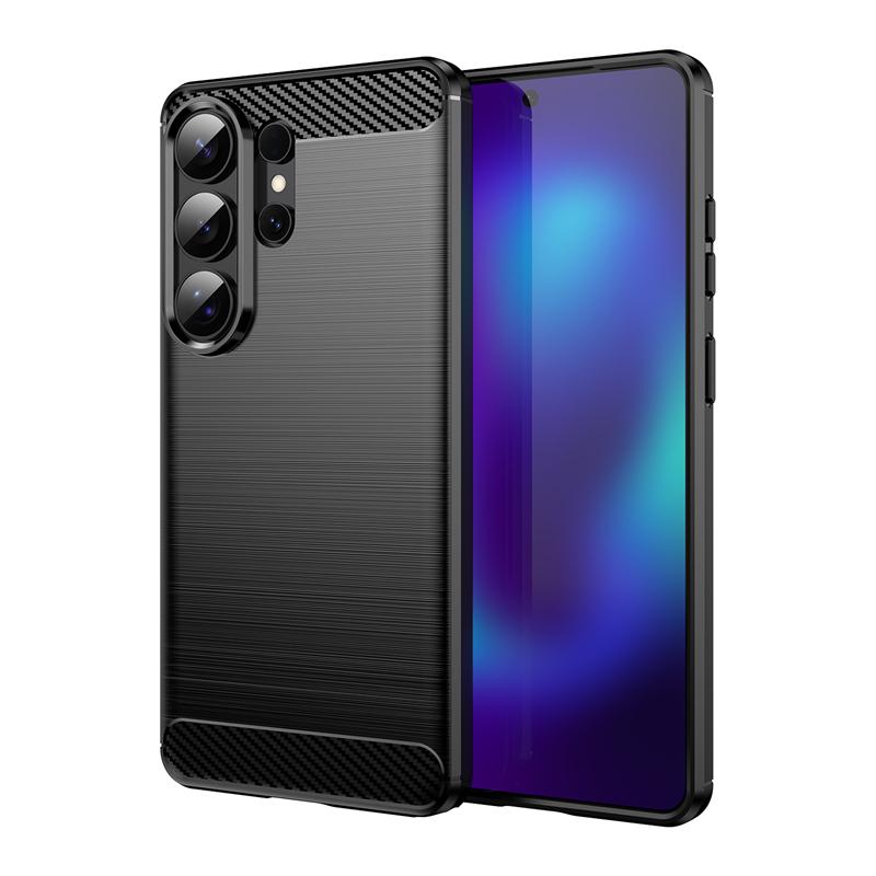 Для Чехол Samsung Galaxy S26 Ultra Чехол Для Samsung S26 Ultra S26Plus Силиконовый Чехол из Углеродного Волокна Задняя Крышка Для Чехол Samsung S26 Ultra