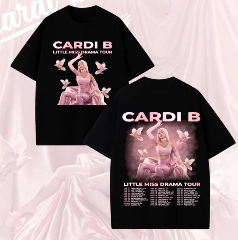 Футболка Cardi B Little Miss Drama Tour 2026