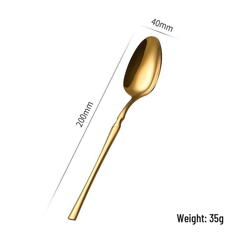 Золотой набор столовых приборов из 24 предметов из нержавеющей стали: Элегантный нож для стейка, вилка и ложка для западной кухни.