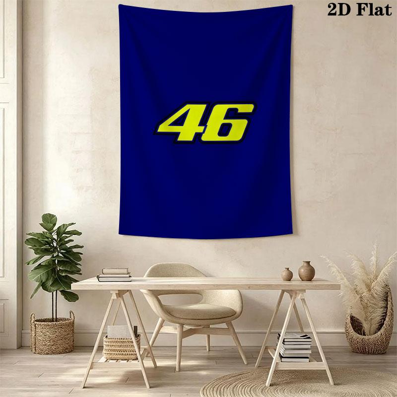 Rossi Code Wall Tapestry Aesthetic Wall Hanging Printed Fabric Blanket Decorative Tapestries for Bedroom Living Room Home Decor