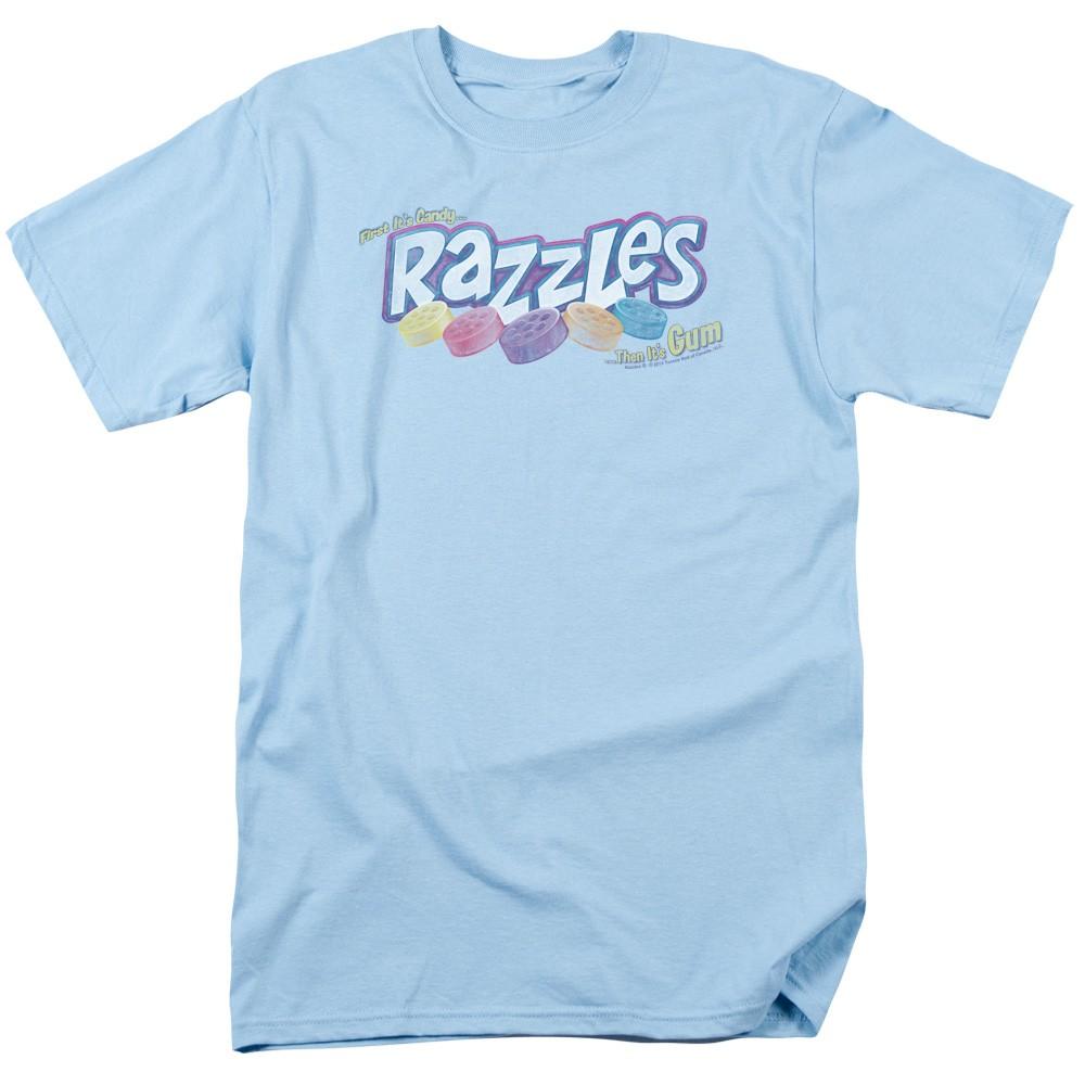 Dubble Bubble Razzles Distressed Candy Licensed Adult T-Shirt