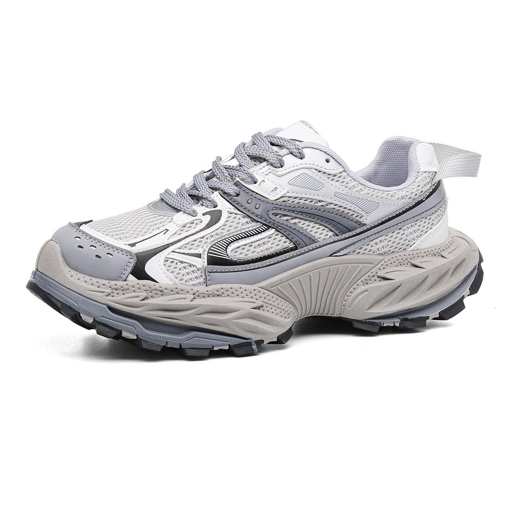 Модные мужские кроссовки для бега 2025 Весна Осень Новые Кроссовки на платформе с увеличением высоты Модные Нескользящие Износостойкие Повседневные Вулканизированные туфли