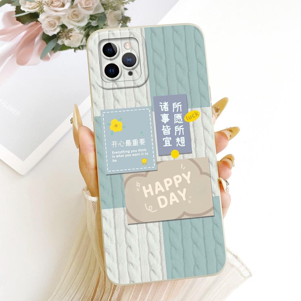 6.5'' Casing For iPhone 11 Pro Max Cover Fashion Cartoon Cute Funny Painted Silicone Phone Case A2218 A2161 A2220