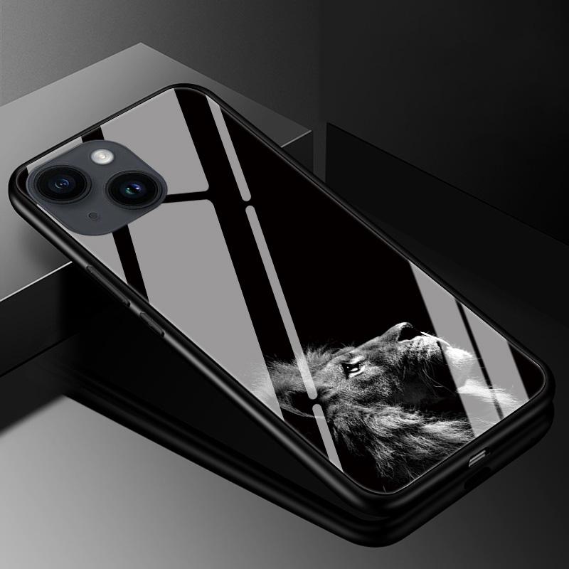 Закаленное Стекло Чехол для iPhone 13 14 Pro Max Чехол Жесткий Чехол для iphone 14pro 11 13 12 11 Pro Max 14 Plus Чехол для Телефона ТПУ Бампер