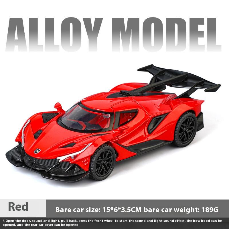 Модель спортивного автомобиля Apollo IE 1/32, металлический литой корпус, звуковые и световые эффекты, украшение, детская игрушечная машина, подарок для мальчиков, игрушки на Хэллоуин