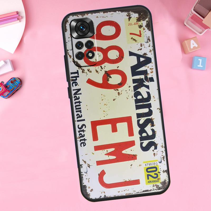 Retro Vintage License For Xiaomi Redmi Note 13 14 9 10 11 12 15 Pro Plus Phone Case For Redmi 15 C 14C 10C 12C 13C