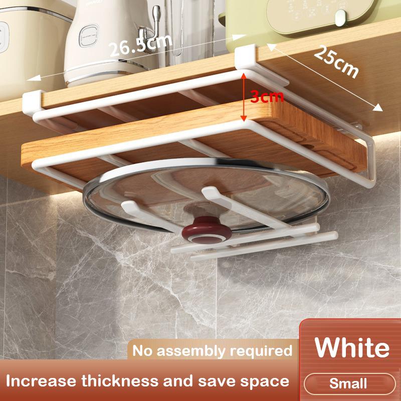 Kitchen Under Cabinet Basket Storage Shelf Cutting Board Rack Kitchen Closet Rack Under Desk Cabinet Office Bathroom Organizers