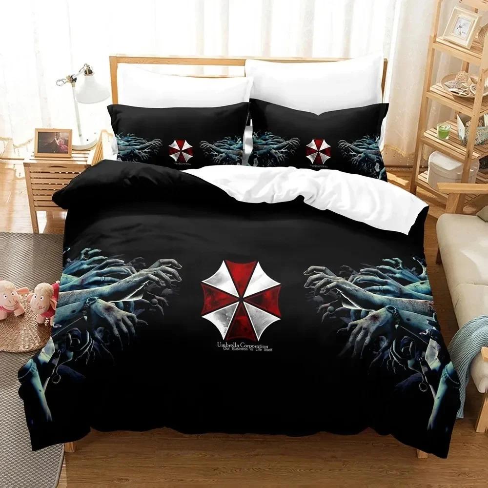 Комплект постельного белья «Красный зонтик» для мальчиков, пододеяльник, комплект постельного белья, пододеяльник, наволочка, одеяло размера «king-size», комплект постельного белья для взрослых мальчиков