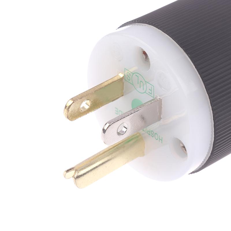 Hifi Audio Us Plug Female Socket Hbl5266C Nema 5-15P/15R Американский стандартный медный блок питания переменного тока Male Connector