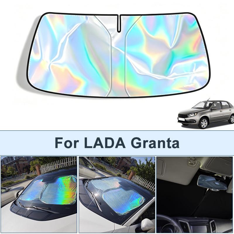 Складной солнцезащитный козырек на лобовое стекло для LADA Granta, отражающий УФ-лучи, чехол для защиты от солнца, аксессуары для салона автомобиля