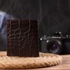 Стильное мужское портмоне из натуральной фактурной кожи CANPELLINI Purse 21497 Коричневое