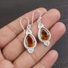 Citrine Earrings, 925 Solid Sterling Silver Gemstone Jewelry, Handmade Earrings, For Thanksgiving
