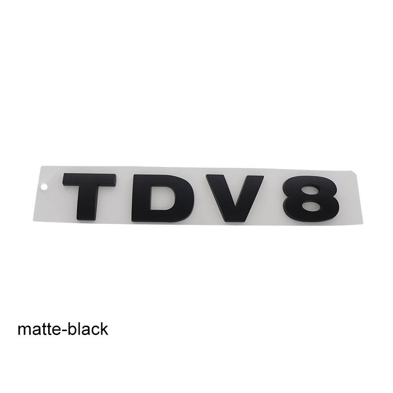 3D Премиум Буквы TDV8 для L405 Великобритания Англия Внедорожник Внедорожный автомобиль Капот Дверь Крыло багажник Задняя наклейка Эмблема Значок Наклейка