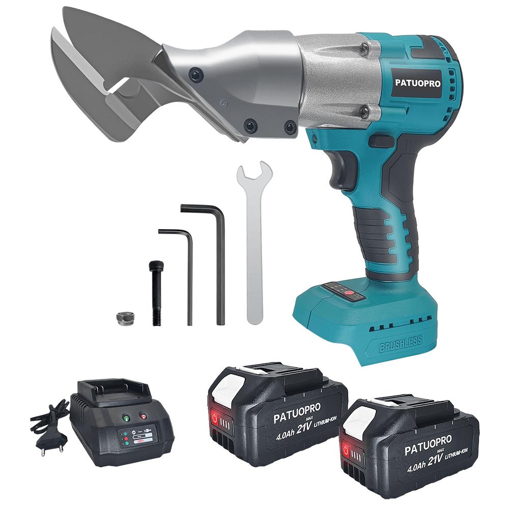 PATUOPRO 300 Н·м Аккумуляторные электрические ножницы по металлу Бесщеточные Ножницы по металлу Перезаряжаемый режущий электроинструмент Для аккумулятора Makita 18 В