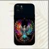 Cool Phoenix Nirvana Phone Case For iPhone 16,15,14,13,12,11,Pro,X,XS,Max,XR,Plus,Mini Soft Black Cover