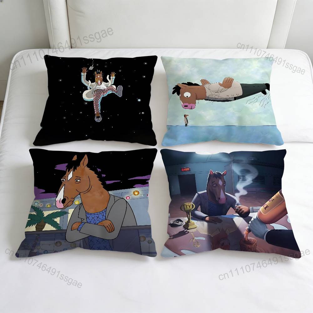 Cool BBojack Horseman Decorative Square Pillow Cover Soft Comfortable Pillow Case Sofa Bed Home Decoration