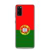 Coque Téléphone - Samsung - Galaxy S20 Ultra - Drapeau Portugal - Souple - Multicolore